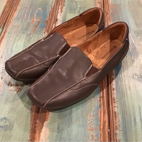 Naturalizer 8W Forego Leather Comfort Shoes Slip On Flats Women’s Loafers Brown - Picture 3 of 9